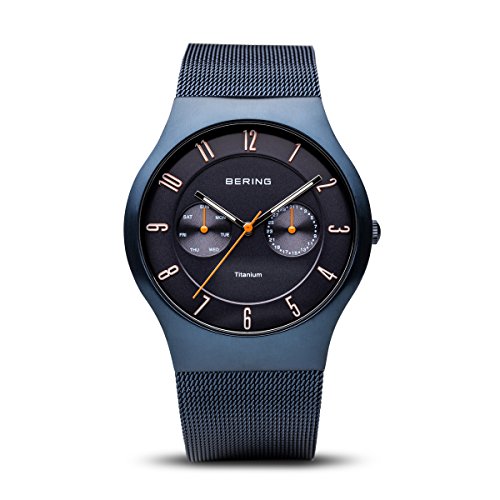 BERING Reloj Analógico para Hombre de Cuarzo con Correa en Acero Inoxidable 11939-393