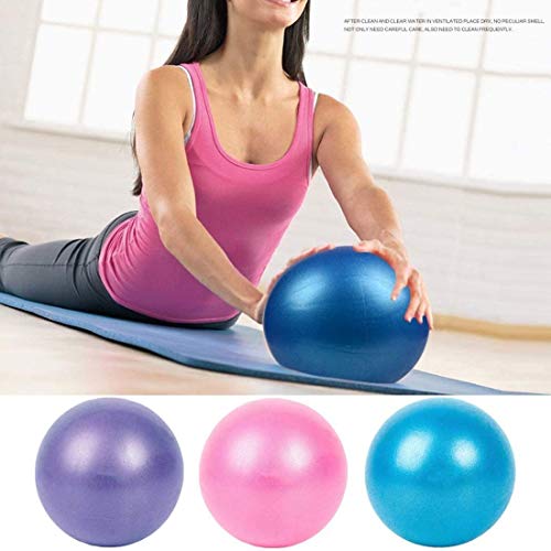 BESLIME - Pelota de pilates (25 cm) con pipeta inflable para estabilidad, barre, pilates, yoga, entrenamiento de núcleo