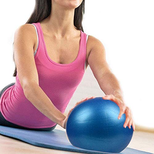 BESLIME - Pelota de pilates (25 cm) con pipeta inflable para estabilidad, barre, pilates, yoga, entrenamiento de núcleo