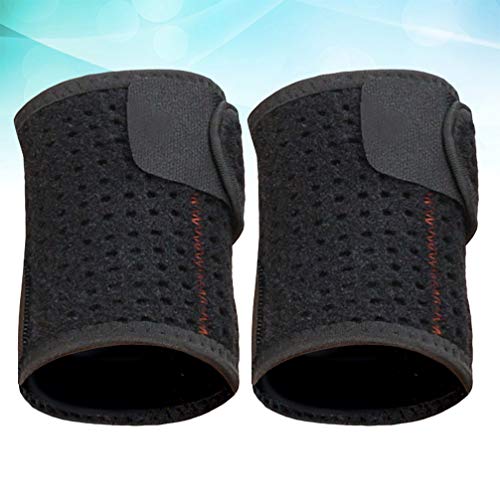 BESPORTBLE 2 Piezas Soporte de Muñeca Deportivo Muñequera Envoltura Compresión Manga Muñeca Pulsera para Tenis Gimnasio Entrenamiento Físico Tendinitis Baloncesto Levantamiento de Pesas