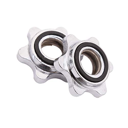 BESPORTBLE 2 Piezas Tornillos de Tuerca Hexagonal Fundición Roscado Tornillo de Collar de Bloqueo Giratorio Tuerca Hexagonal para Levantamiento de Pesas con Barra