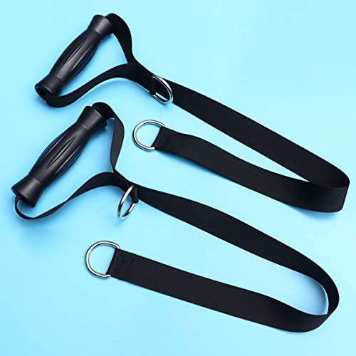 BESPORTBLE 2 Piezas Tríceps Cuerda Bandas de Resistencia Cuerdas de Entrenamiento Físico Fuerza del Brazo Equipo de Fitness Negro