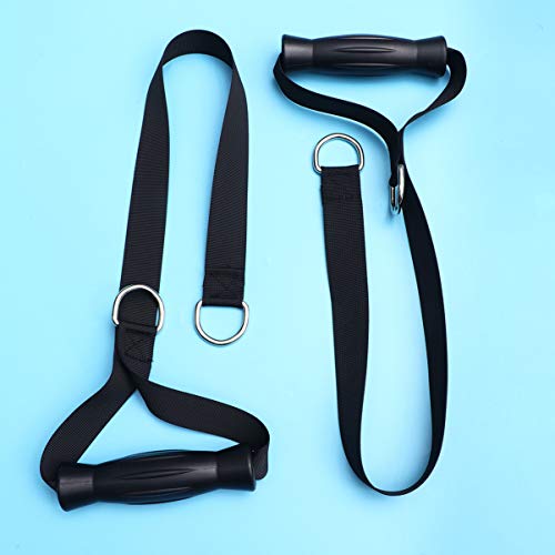 BESPORTBLE 2 Piezas Tríceps Cuerda Bandas de Resistencia Cuerdas de Entrenamiento Físico Fuerza del Brazo Equipo de Fitness Negro