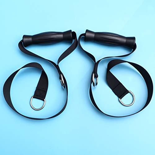 BESPORTBLE 2 Piezas Tríceps Cuerda Bandas de Resistencia Cuerdas de Entrenamiento Físico Fuerza del Brazo Equipo de Fitness Negro