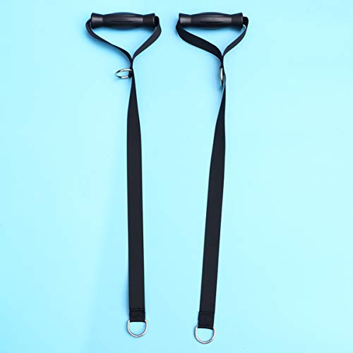 BESPORTBLE 2 Piezas Tríceps Cuerda Bandas de Resistencia Cuerdas de Entrenamiento Físico Fuerza del Brazo Equipo de Fitness Negro