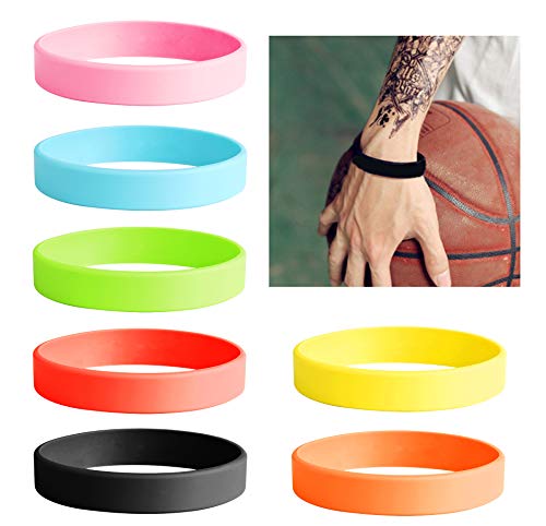 Besteel 7 UNIDS Conjunto de Pulsera de Silicona para Hombres Mujeres Pulseras Bandas Goma Joyería Regalos