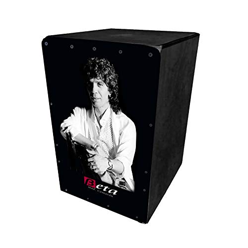 BETA - Mod. Camaron (negro) | Cajón flamenco de percusión. Caja tamaño estándar (adultos) personalizada fabricada 100% en abedul (sonido semiprofesional)