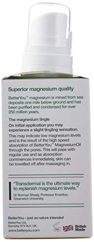 BetterYou Magnesiumoil Spray Sensible 1 Unidad 150 g