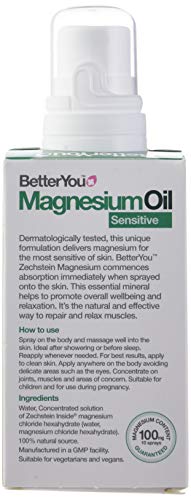 BetterYou Magnesiumoil Spray Sensible 1 Unidad 150 g