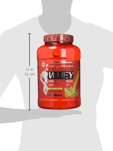 Beverly Nutrition 100% Deluxe Whey Professional Proteína Concentrada Sabor Vainilla y Crema - 2000 gr