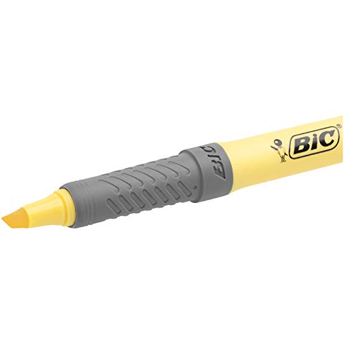 BIC Pastel, Highlighter Grip, Marcadores Punta Ajustable, Multicolor