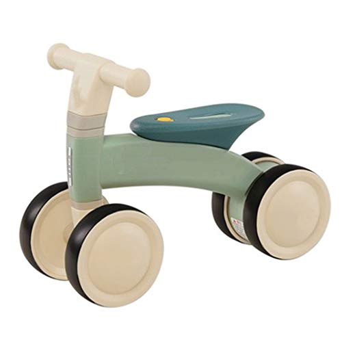Bicicleta Assault Balance for niños pequeños (12 Meses o más): superligera con Ruedas Anchas, diseño de Borde Liso y sin Pedales ( Color : Green )