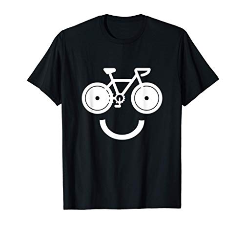 Bicicleta de carreras Smiley Face Camiseta