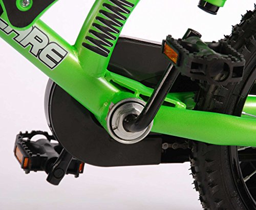 Bicicleta de niño 4 5 6 años de 16 pulgadas de motocross con las ruedas verdes