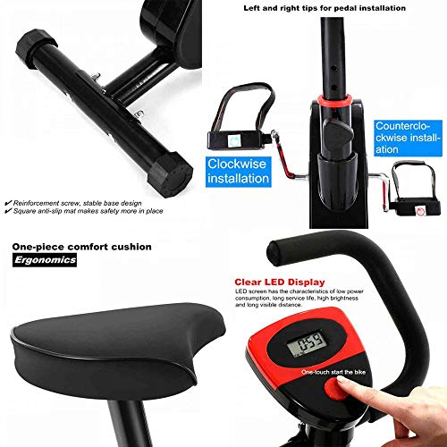 Bicicleta estática con resistencia a la velocidad para entrenamiento cardio y pérdida de peso, equipamiento de fitness, bicicleta para hacer deporte en casa