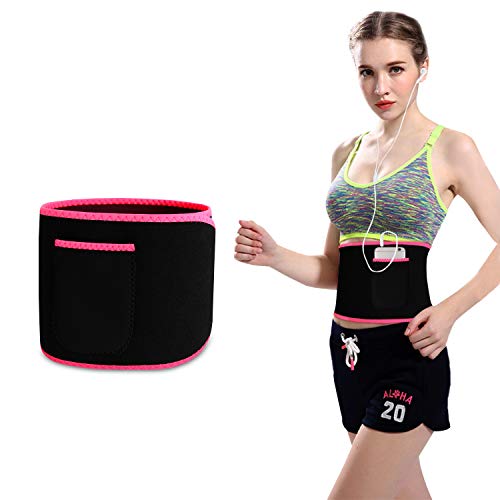 Bioasis Faja Reductora Adelgazante Waist Trimmer Belt Cinturón de Sudoración Neopreno, Cintura para Sudar de Fitness, Acelera la Pérdida de Peso, Quema Grasa, Efecto Sauna, Mujer