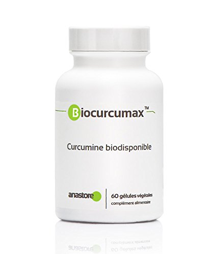 BIOCURCUMAX™ - Curcumina Biodisponible * 350 mg / 60 cápsulas * Curcuma titulada al 95% en curcuminoides * Antioxidantes, Cerebro, Músculos & esqueleto * Fabricado en Francia