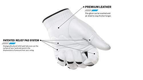 BIONIC Glove - Guantes de Golf StableGrip para Hombre con tecnología patentada de Ajuste Natural Hecho de Piel Cabretta auténtica de Larga duración, Duradero