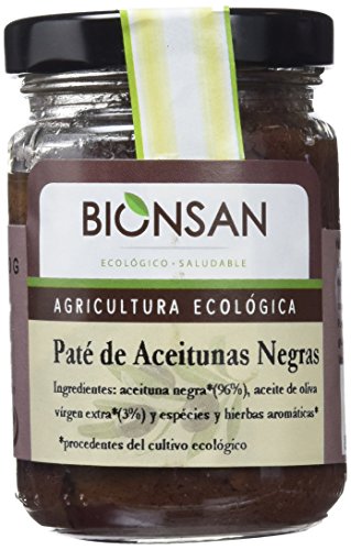 Bionsan paté de aceitunas negras - 4 tarros de cristal de 140 gr - Total: 560 gr