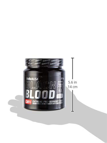 BioTech Black Blood CAF+ Bebida y Batidos Nutritivos, Sabor Arándano - 300 gr