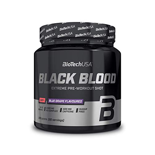 Biotech Black Blood Caf+ Óxidos Nítricos y Energéticos Arándano Azul - 300 gr