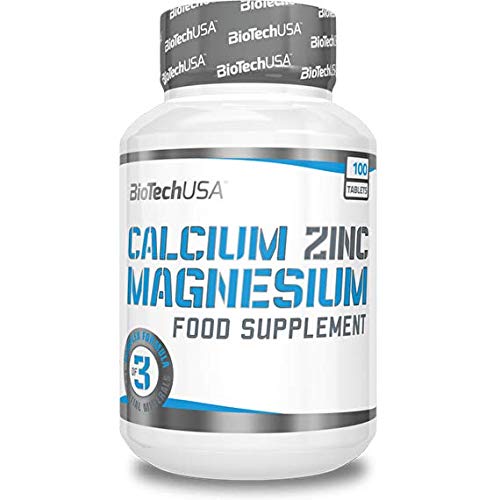 BioTech Calcium Zinc Magnesium Complejos, Sabor sin Sabor - 100 gr