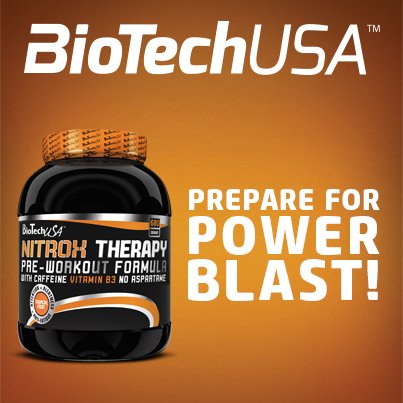 Biotech USA Therapy Nitrox y Energizante Sabor Melocotón - 340 gr