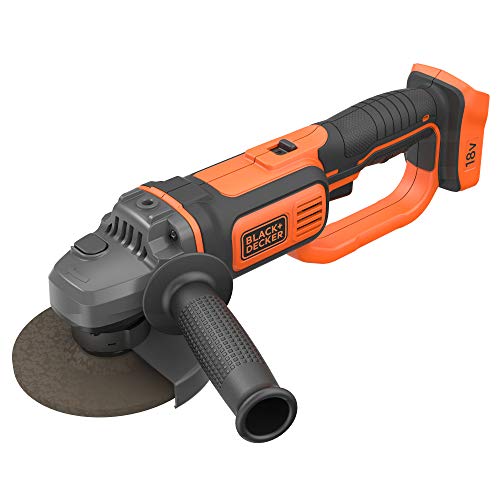 BLACK+DECKER BCK24D2S-QW - Taladro Percutor 18V (21.000 ipm) y amoladora 125 mm 18V, con 2 baterías litio 2Ah y bolsa de transporte