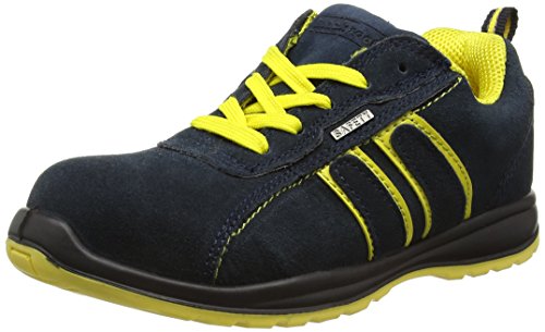 Blackrock Hudson Trainer - Zapatillas de seguridad con punta de acero, Unisex Adulto,Multicolor (Navy/Yellow), talla 43 EU (9 UK)