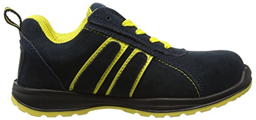 Blackrock Hudson Trainer - Zapatillas de seguridad con punta de acero, Unisex Adulto,Multicolor (Navy/Yellow), talla 44 EU (10 UK)