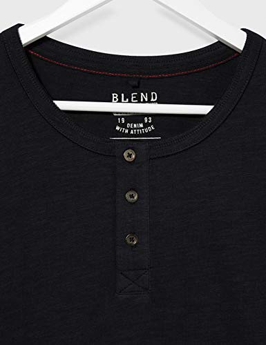 BLEND 20709535 Camiseta de Manga Larga, Negro (Black 70155), XL para Hombre