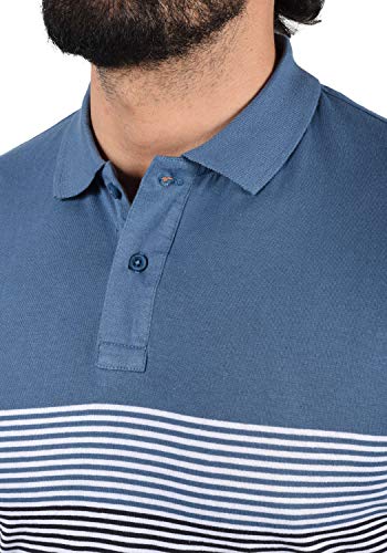 BLEND Fabi Camiseta Polo De Manga Corta para Hombre De 100% algodón, tamaño:M, Color:Dazzling Blue (74680)