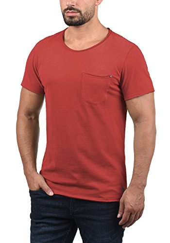 BLEND Flix - Camiseta para Hombre, tamaño:L, Color:Cranberry Red (73815)