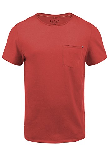 BLEND Flix - Camiseta para Hombre, tamaño:L, Color:Cranberry Red (73815)