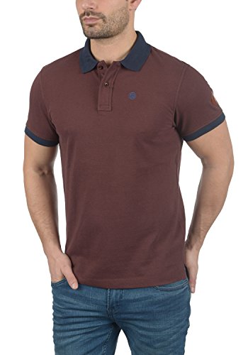 BLEND Ralf Camiseta Polo De Manga Corta para Hombre con Cuello De Polo De 100% algodón, tamaño:M, Color:Deep Red (73822)