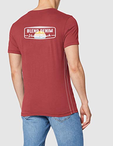 BLEND tee Camiseta, Rojo (Truffle Red 73839), Large para Hombre