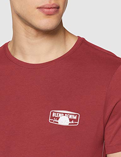 BLEND tee Camiseta, Rojo (Truffle Red 73839), Large para Hombre