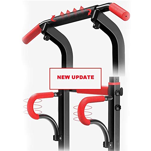 BLSJ Power Tower Station Dip Stands Altura Ajustable Silla Romana Pull-ups Entrenamiento Fuerza Ejercicio Abdominal Push Up Equipamiento Hogar Gimnasio Ejercicio