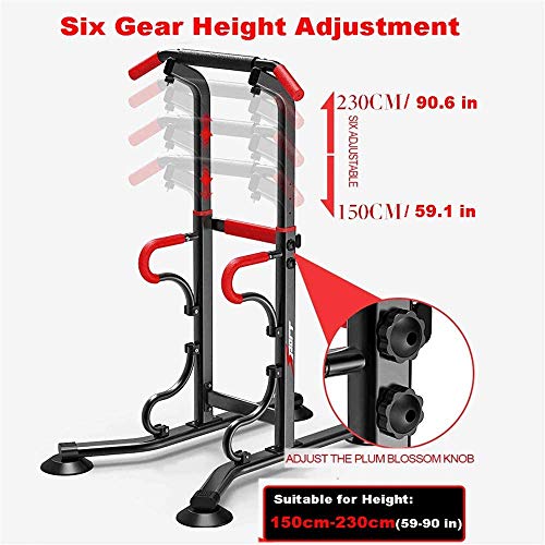 BLSJ Power Tower Station Dip Stands Altura Ajustable Silla Romana Pull-ups Entrenamiento Fuerza Ejercicio Abdominal Push Up Equipamiento Hogar Gimnasio Ejercicio