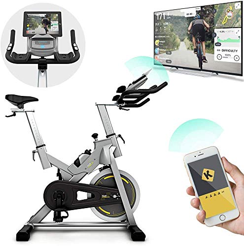 Bluefin Fitness Bicicleta Tour SP | Kinomap | Video Coaching y Entrenamiento | Bluetooth | App Smartphone/Negra y Plata Product ID: 716053151018