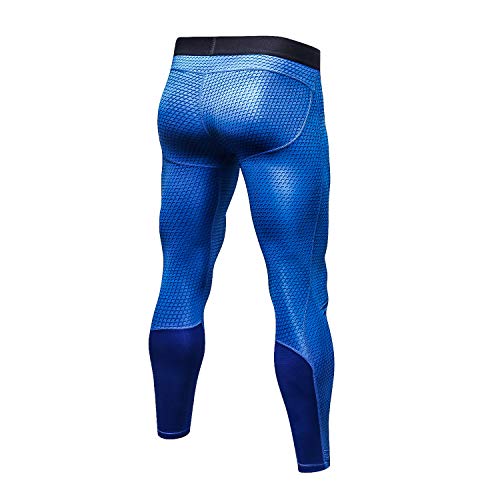 Bmeigo Pantalones de Deportes Hombre Polainas Apretadas de Correr con Efecto de compresión y función de Secado rápido