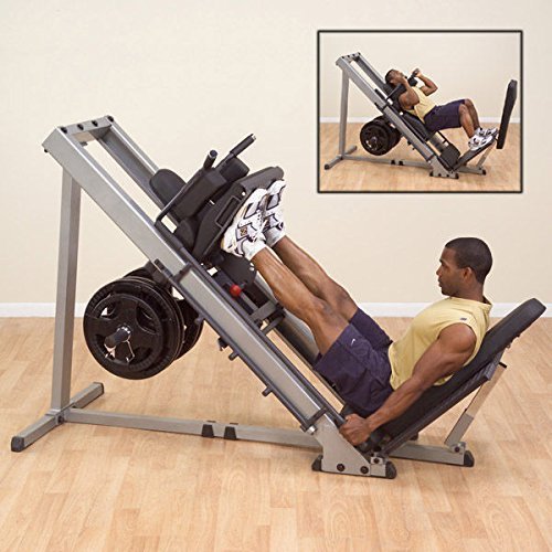 Body-Solid GLPH-1100 - Prensa para piernas (45°, 50 mm, 100 kg/120 kg, goma)