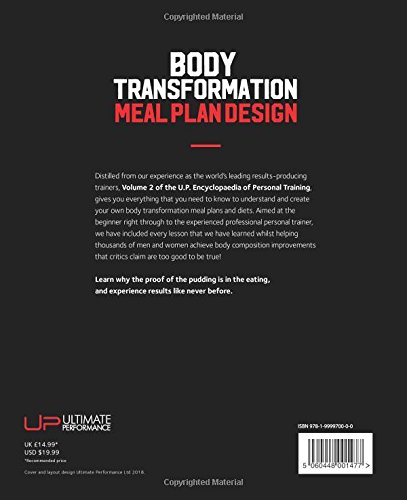 Body Transformation Meal Plan Design (UP Encyclopaedia of Personal Training Vol 2)