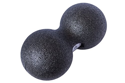 Bola Masaje Doble 12x24 cm Fascia Ball - Pelota Doble Masajeadora Miofascial Conectival Ejercicios Músculos Espaldas Hombros Brazos Pies - 100% Reciclable No Tóxico Guía Gratuita Incluida