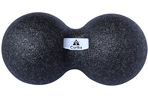 Bola Masaje Doble 12x24 cm Fascia Ball - Pelota Doble Masajeadora Miofascial Conectival Ejercicios Músculos Espaldas Hombros Brazos Pies - 100% Reciclable No Tóxico Guía Gratuita Incluida