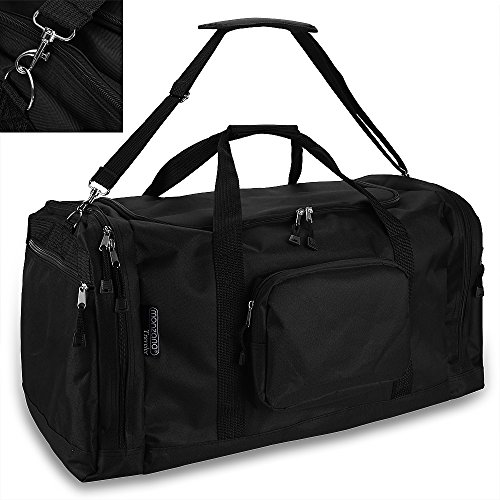 Bolsa de Deportes - 70 cm - Espacio de Almacenamiento 95 litros - Bolso Bolsa de Viaje Maleta Negra