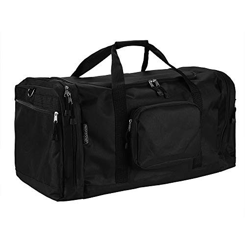 Bolsa de Deportes - 70 cm - Espacio de Almacenamiento 95 litros - Bolso Bolsa de Viaje Maleta Negra