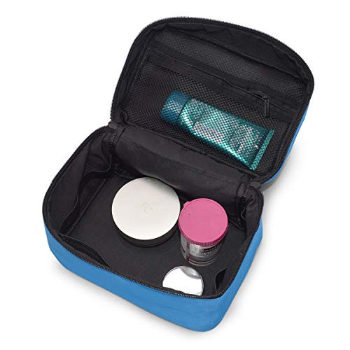 Bolsa de maquillaje de viaje Playa Madera Palma Hojas Estuche cosmético portátil Organizador Bolsa de aseo Bolsa de maquillaje Estuche de tren para mujeres Niñas