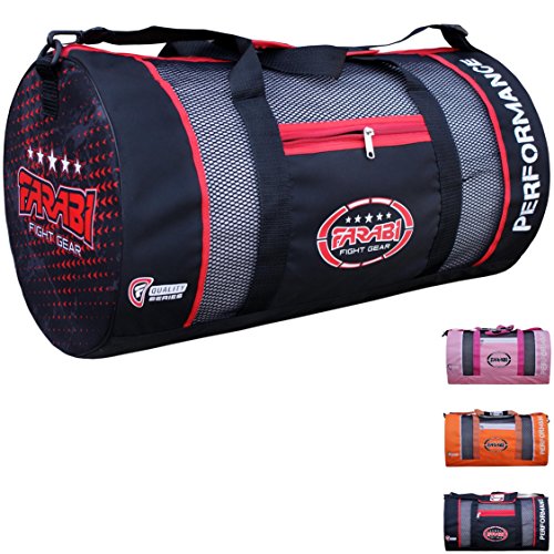 Bolsa Farabi, para Equipos de Entrenamiento y Gimnasio, Artes Marciales Mixtas, Boxeo, de formación, de Viaje (Negra)