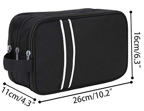 Bolsas de Aseo Hombre y Mujer, Boic Neceser de Viaje Maquillaje impermeabile Organizador de Bolso Cosmético, Travel Toiletry Bag (Negro)